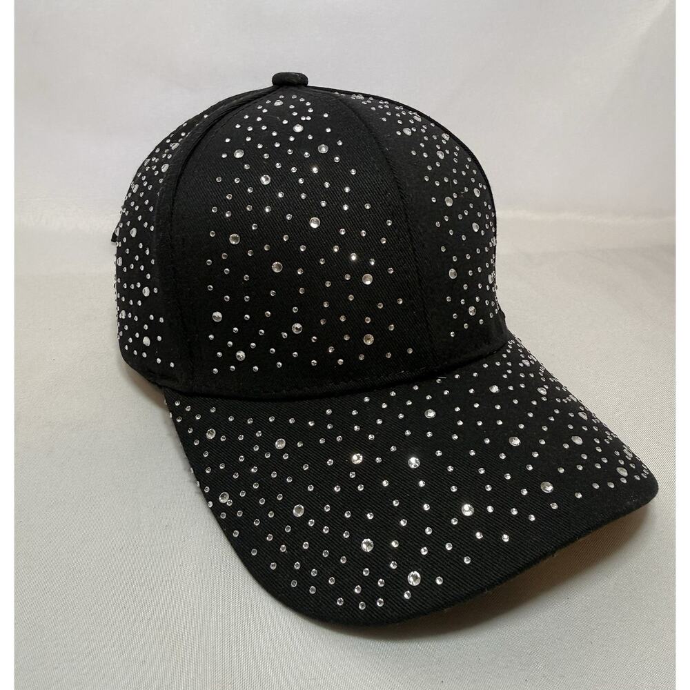 Women Shiny Rhinestones Baseball Cap Adjustable Casual Sport Bling Sun Hat